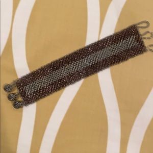 Fragments New York knit bracelet